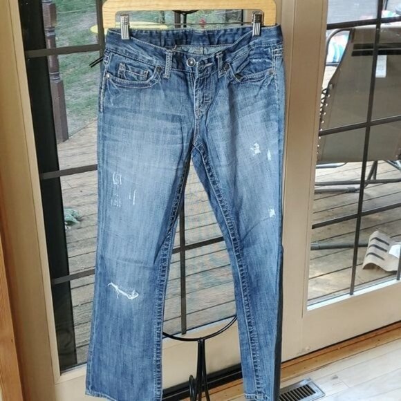 BKE Denim Distressed Blue Sz 26x31.5 Jeans with‎ Pockets - Picture 3 of 9